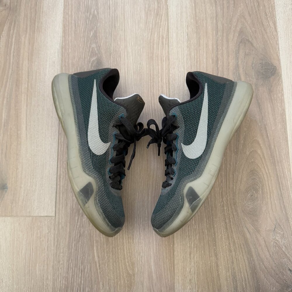 Nike Kobe X Elite Low Sneakers Black & Grey Kids 6Y Basketball Shoes